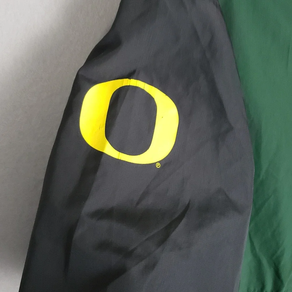 Nike Oregon Ducks 1/4 Zip Warm Up‎ Jackey Green Game Day Colligate Men's XL